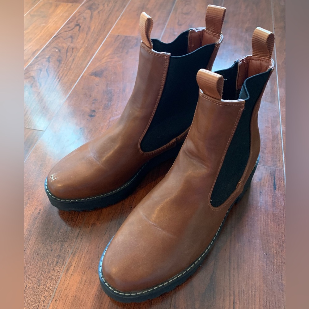 French Connection “vegan leather” boots